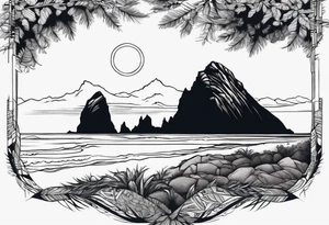 haystack rock tattoo idea