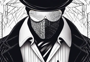 Invisible man tattoo idea