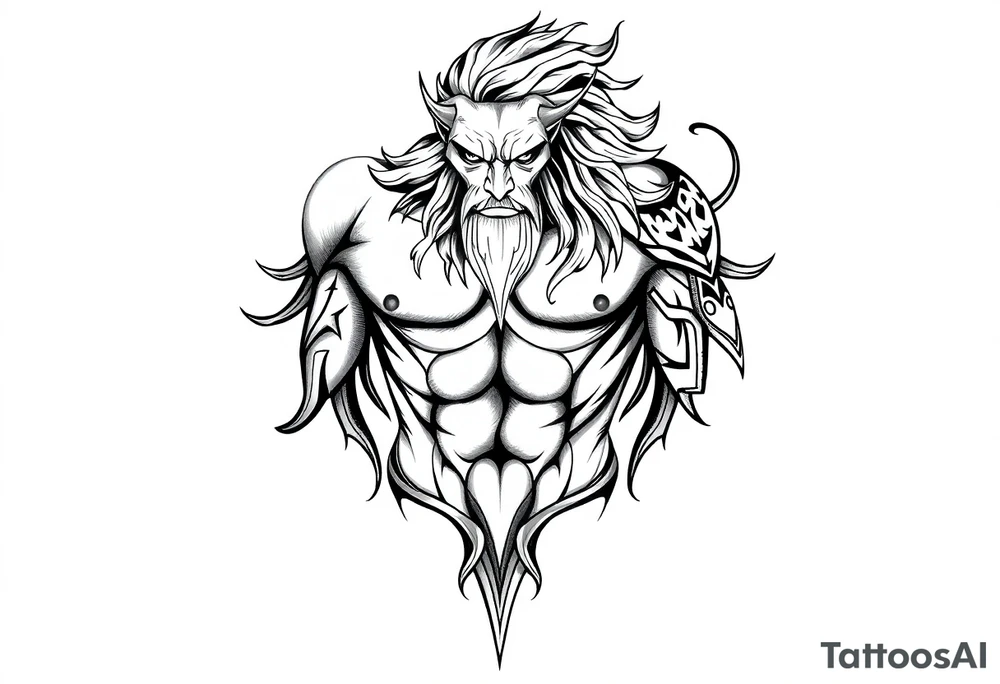 Mythology,men body tattoo idea