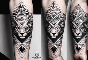 Long forearm wisdom tattoo idea