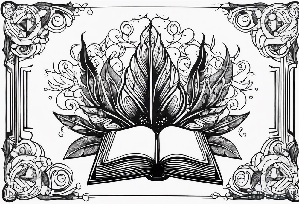 Books or Quill tattoo idea