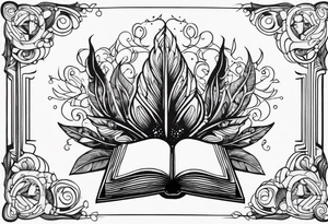 Books or Quill tattoo idea