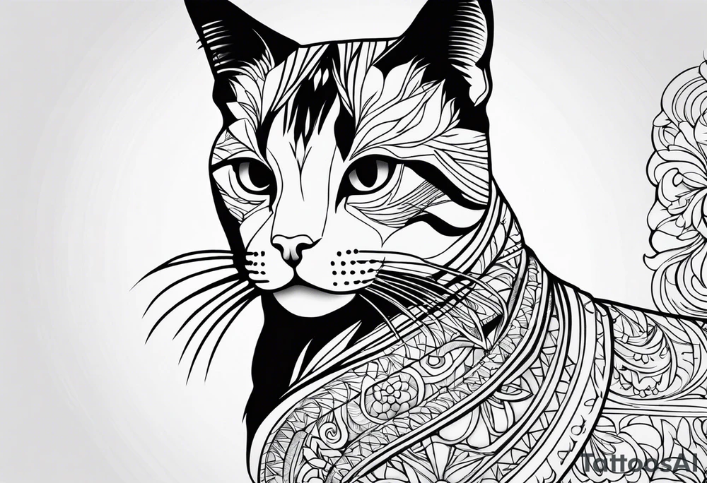 Siames cat tattoo idea