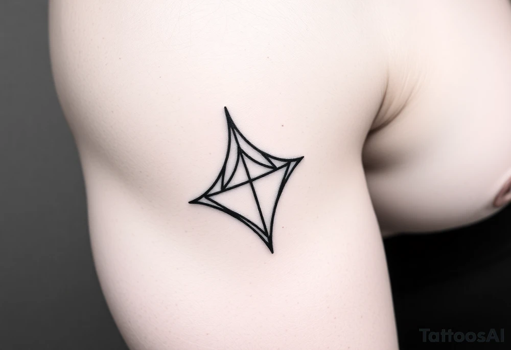 Thick sexy negative fishnet latex tattoo idea