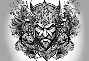 GOD OF WAR BALDUR SLEEVE TATOO tattoo idea