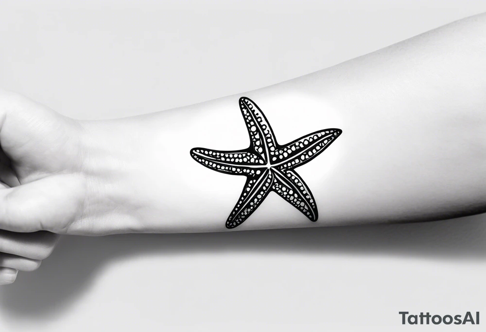 Starfish wrist wrap tattoo idea