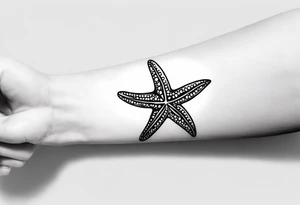 Starfish wrist wrap tattoo idea