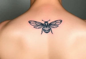 Ladybug flying tattoo idea