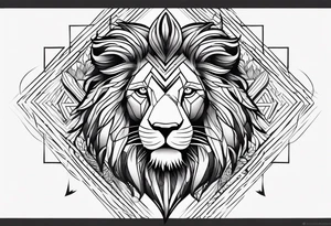 Lion eyes tattoo for forearm with a small family aspect of it, a symbol for sikhism and thorns tattoo idea