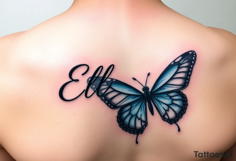 name 
EllaRay with a butterfly tattoo idea