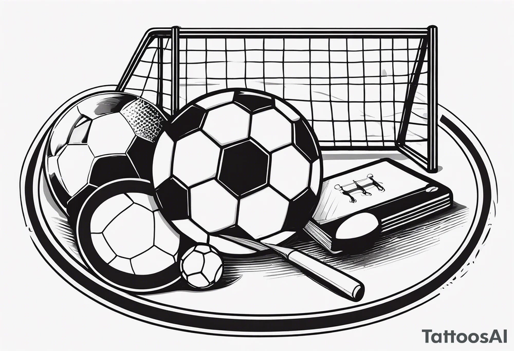 Soccer, Football, Darts, Table Tennis, pool tattoo idea