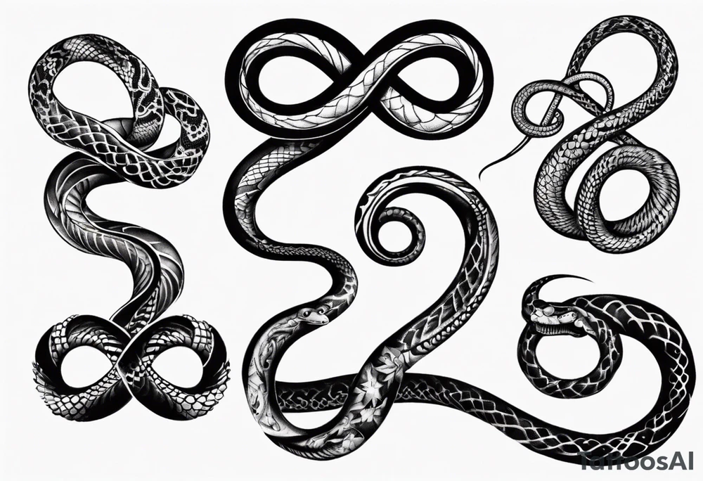 infinity snake tattoo idea