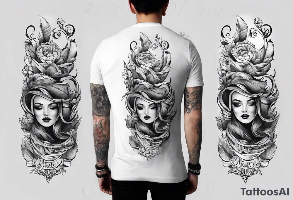 Musician tattoo on forearm tattoo idea