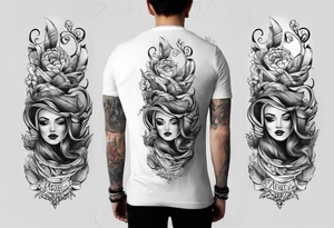 Musician tattoo on forearm tattoo idea