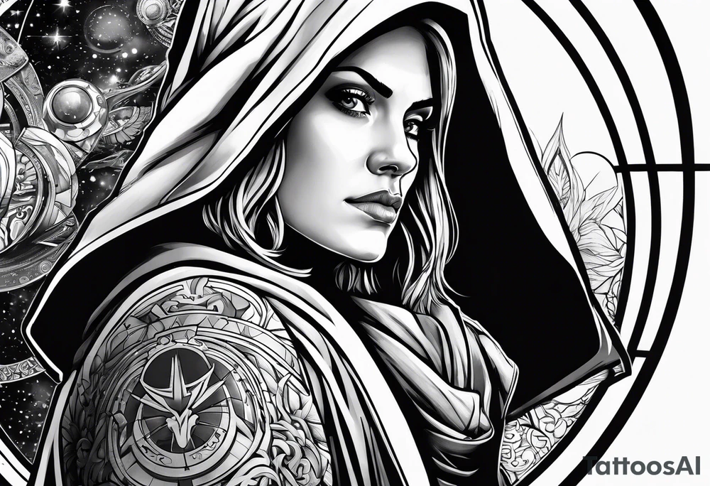 Jedi with doctor who tattoo idea