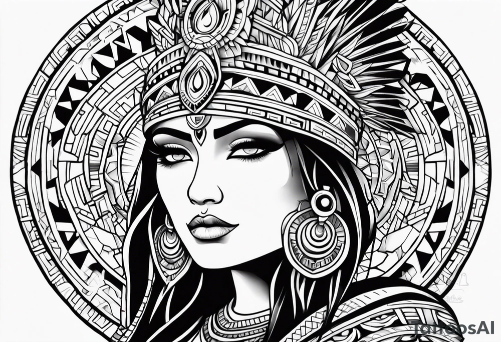 Aztec tattoo idea