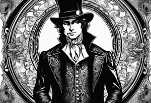 Symbolic of Count of Monte Cristo, Edmond Dantes, Transformation, Intellect, Cunning tattoo idea
