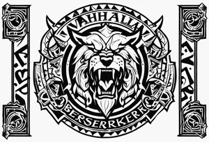 valhalla berserker tattoo idea