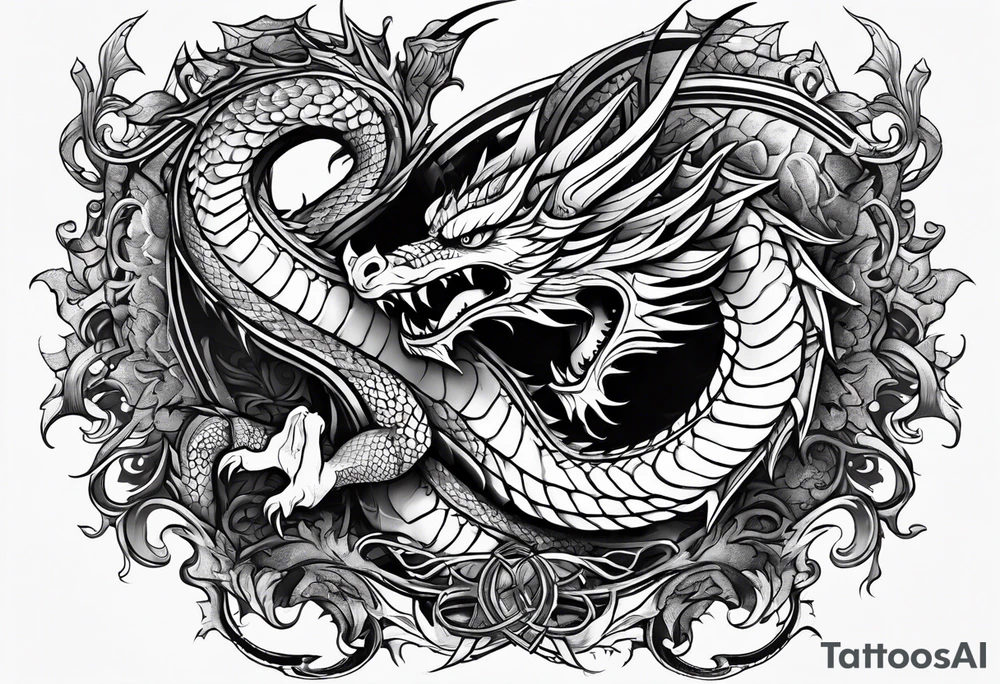 dragons tattoo idea