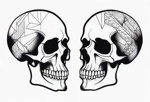 SIDE VIEW SKULL tattoo idea