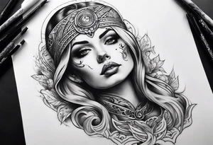 Sexy ghost tattoo idea