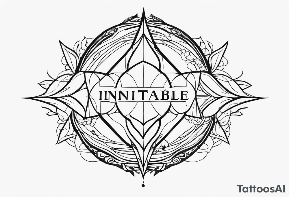 The word inimitable tattoo idea