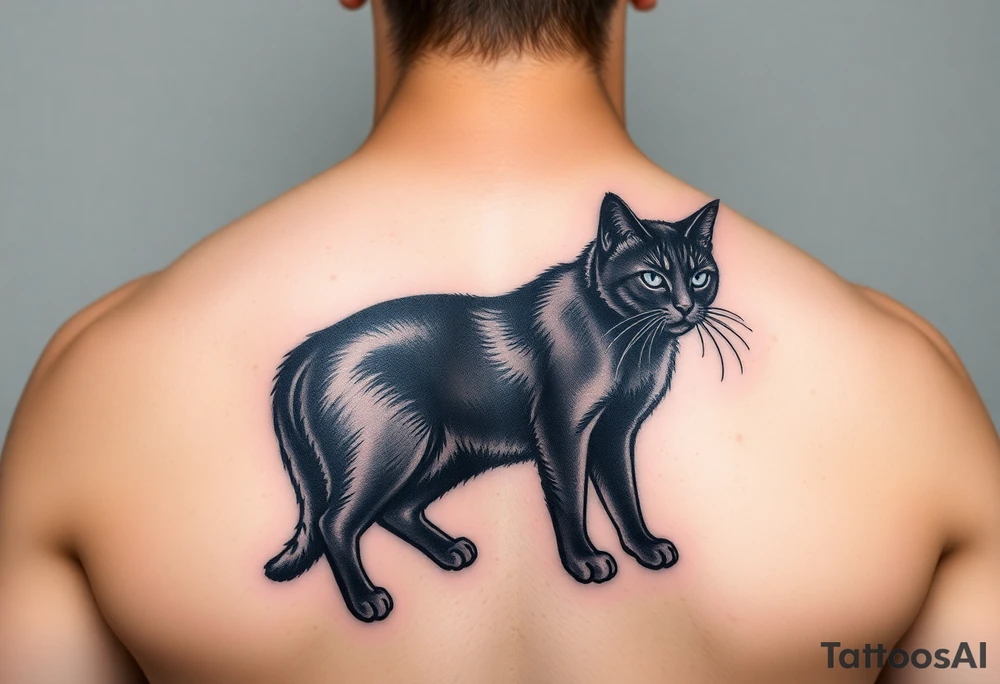 Black Cat tattoo idea