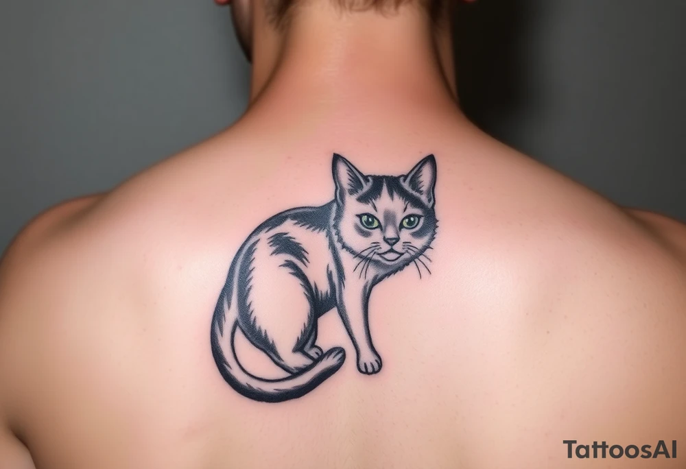 Black Cat tattoo idea