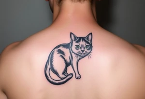 Black Cat tattoo idea