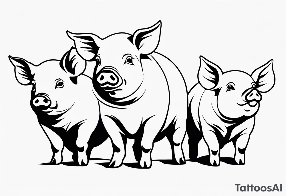 pigs tattoo idea