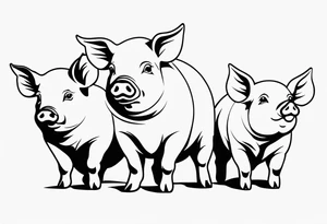 pigs tattoo idea