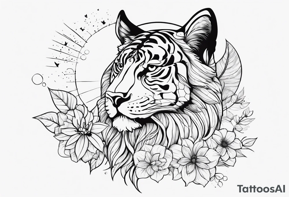 С одной стороны солнце с другой стороны луна tattoo idea С одной стороны солнце с другой стороны луна tattoo idea