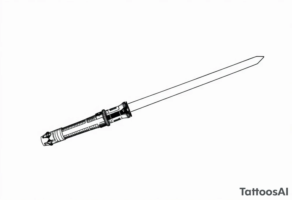 Star Wars anakin skywalker lightsaber handle tattoo idea