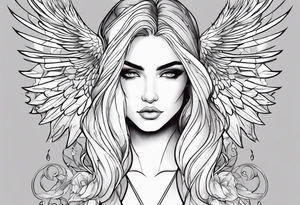 Christian, Phoenix, strong, shy , grey character tattoo idea