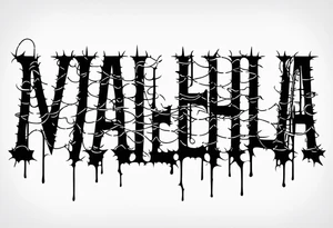 valhalla barb wire prison tattoo idea