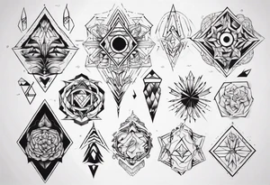Geometric Ornemental tattoo idea