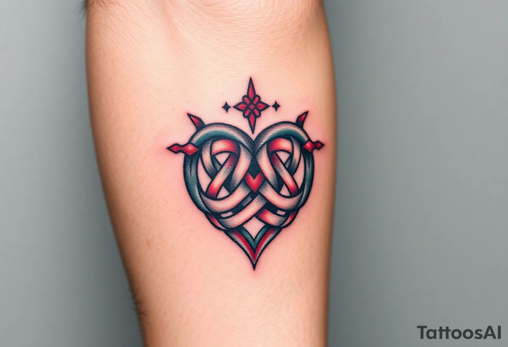 celtic knot heart tattoo idea