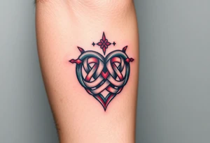 celtic knot heart tattoo idea