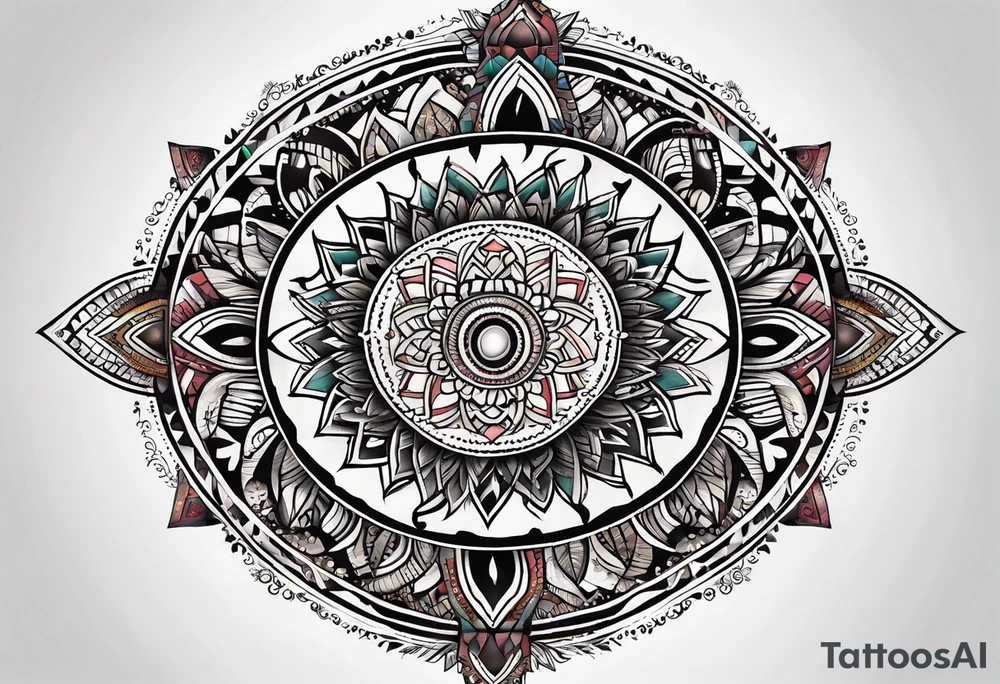 Oval Mandela tattoo idea