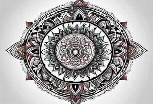 Oval Mandela tattoo idea