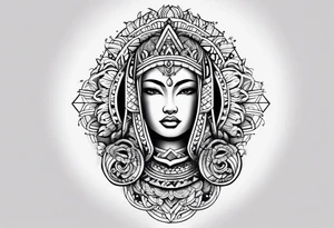 Danish and Filipino half arm sleeve tattoo idea