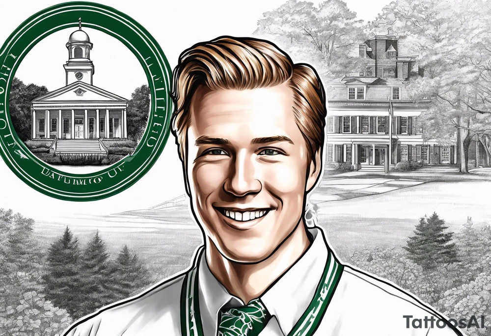 Joseph Smith Jr. wearing a Dartmouth College alumni shirt tattoo idea