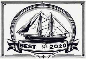 simple banner that says "NSI CLASS 24020" "BEST OF THE FLEET" tattoo idea