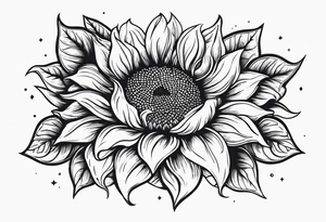 Sunflower for a male tattoo tattoo idea