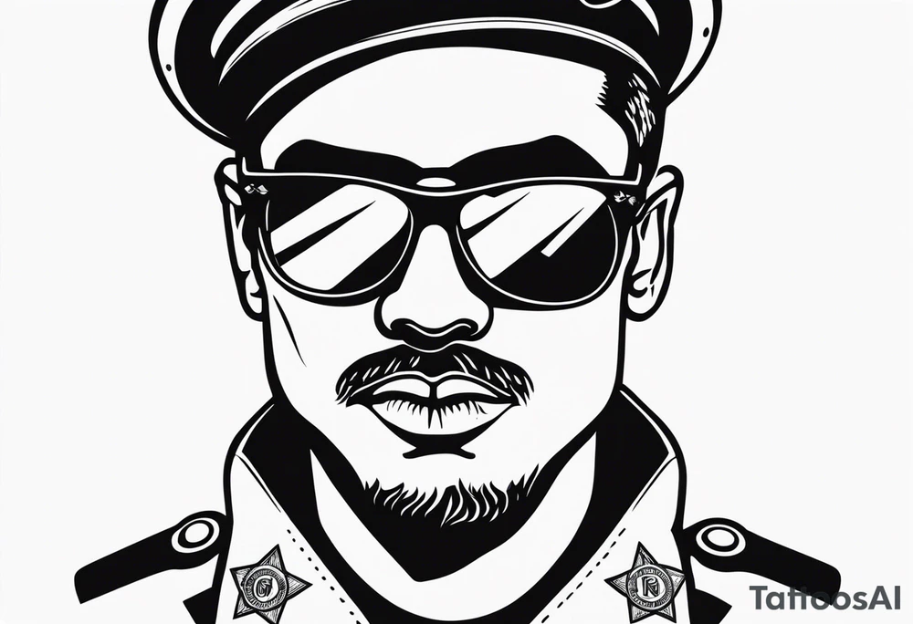 Officer Sunglasses tattoo idea