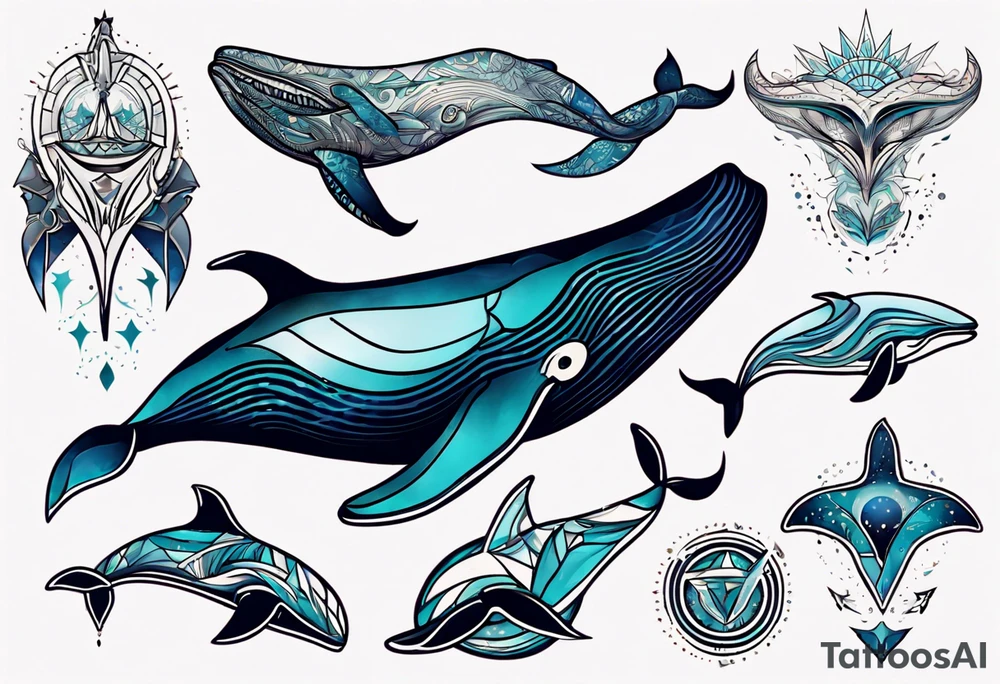 Whale tattoo idea