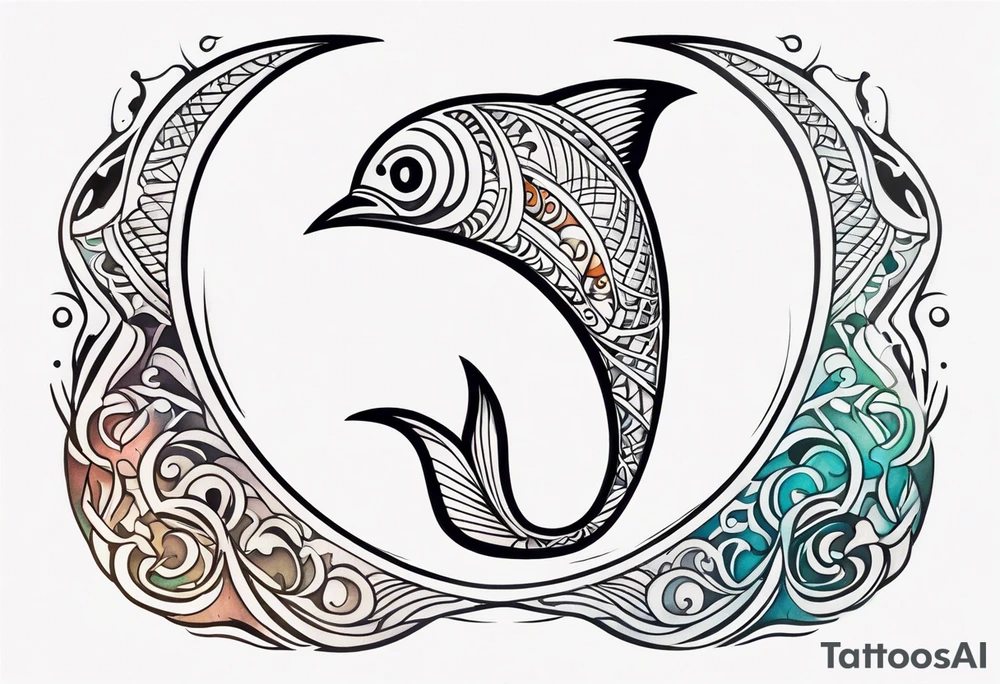 Polynesian fish hook tattoo tattoo idea