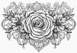 tangled flower with the laterns around it. tattoo idea