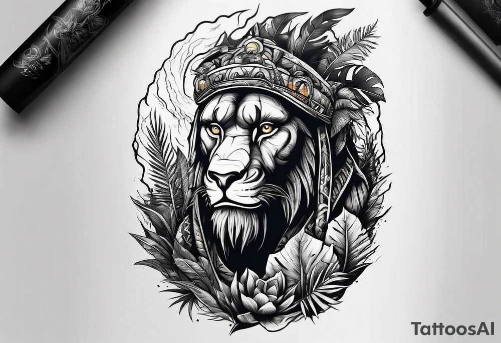 Spelunking jungle tattoo idea
