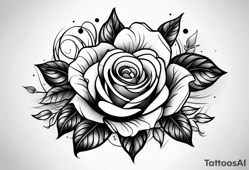 Two roses tattoo idea